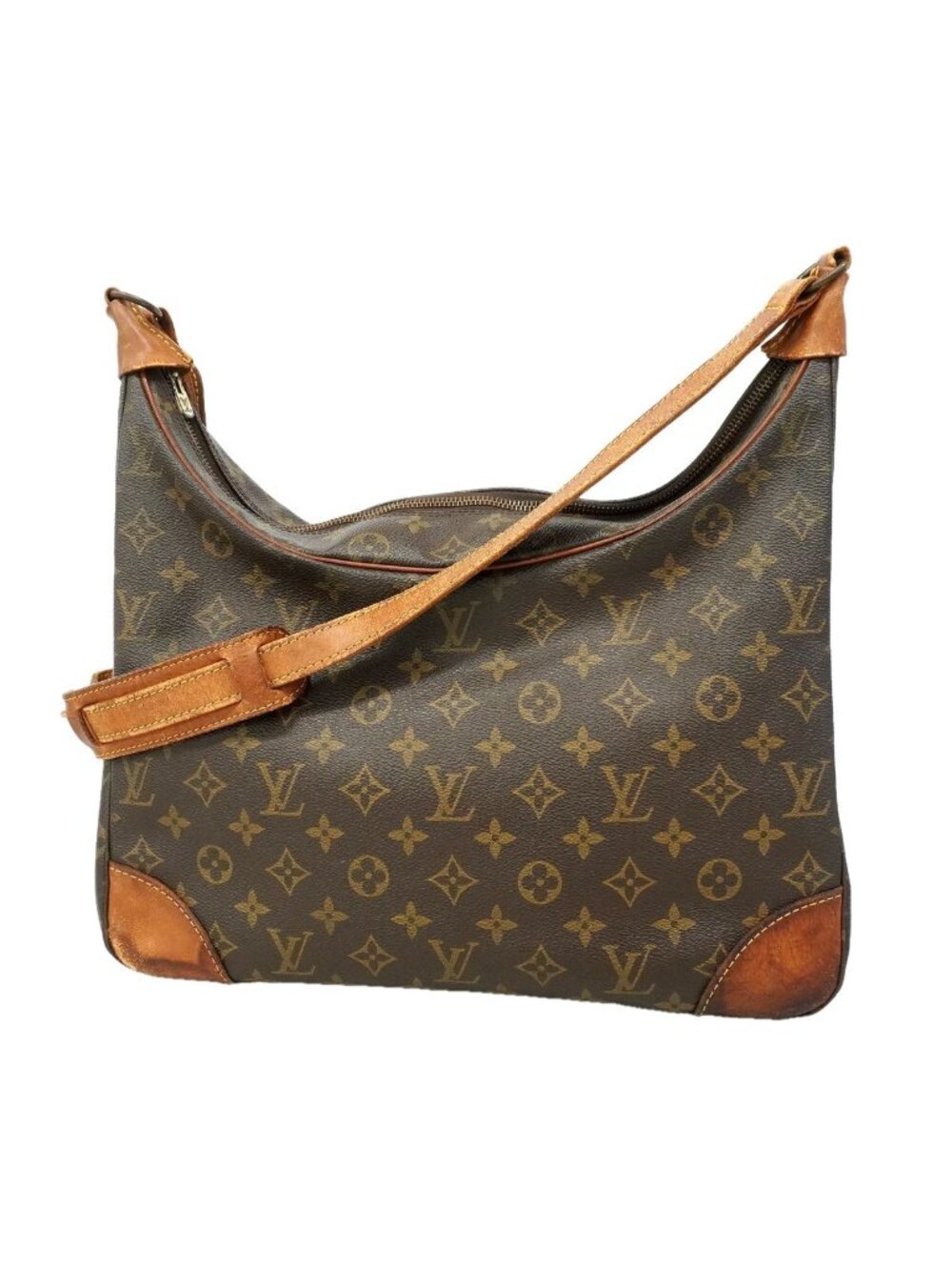 Louis Vuitton Shoulder Bag Monogram Boulogne 35 Brown